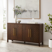 Dark brown outlet credenza